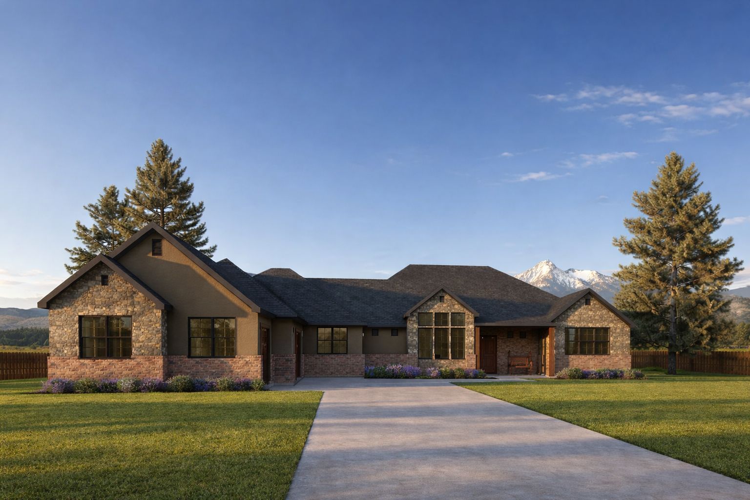 Spacious Single-Story Ranch Home with Open Concept Living and 3-Car Garage